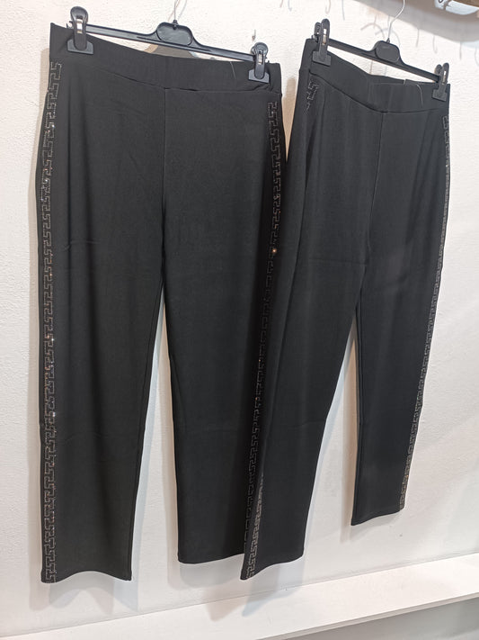 Pantalón malla diamante brillos