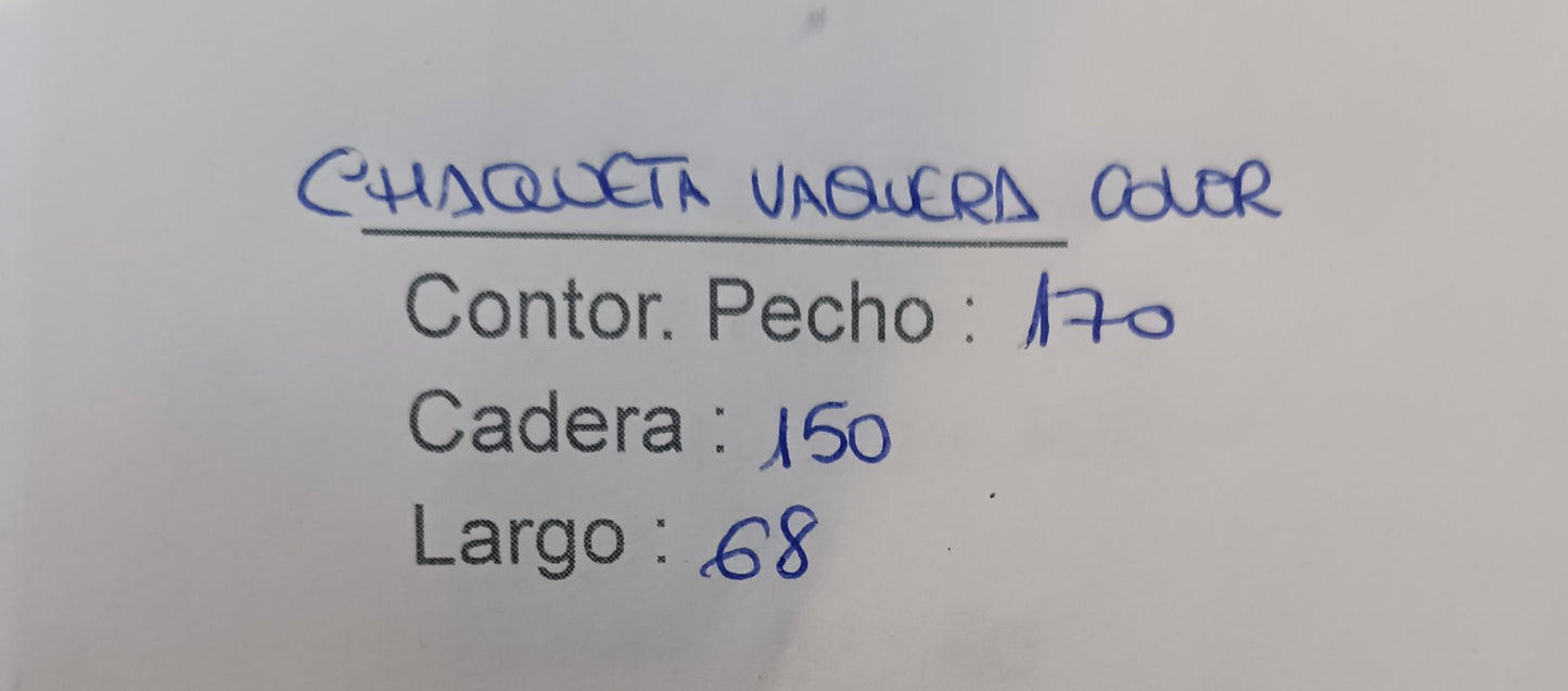 Chaqueta vaquera color
