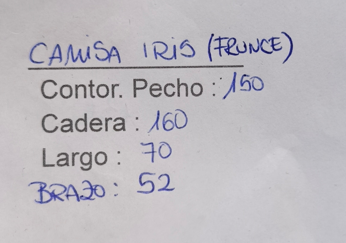 Camisa iris