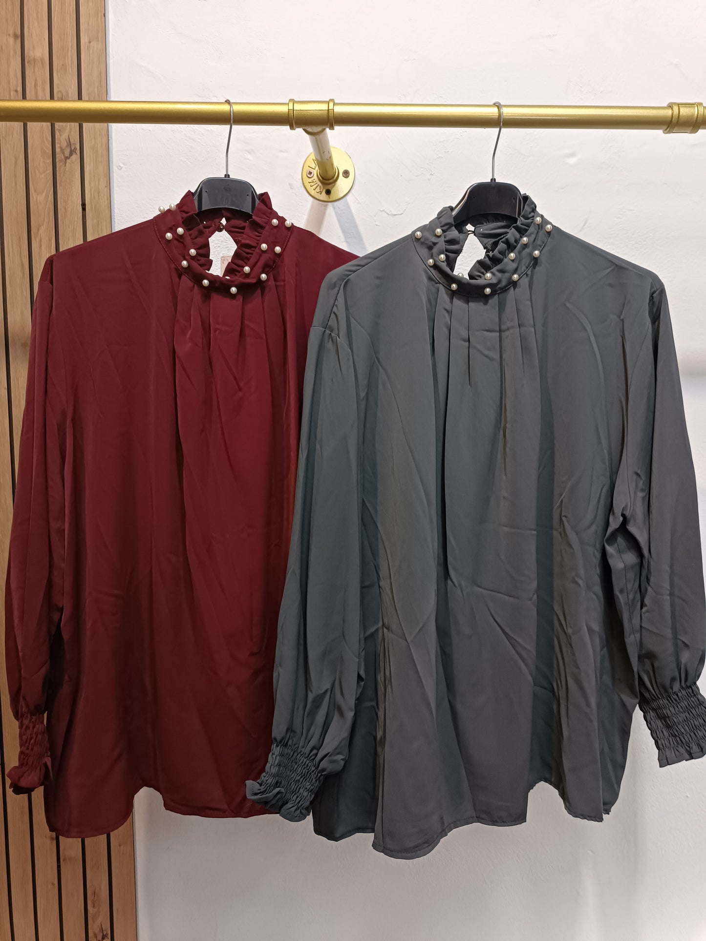 Blusa Perlas Cuello