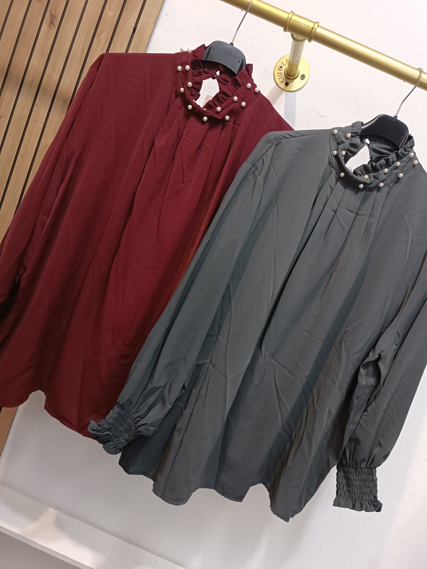 Blusa Perlas Cuello