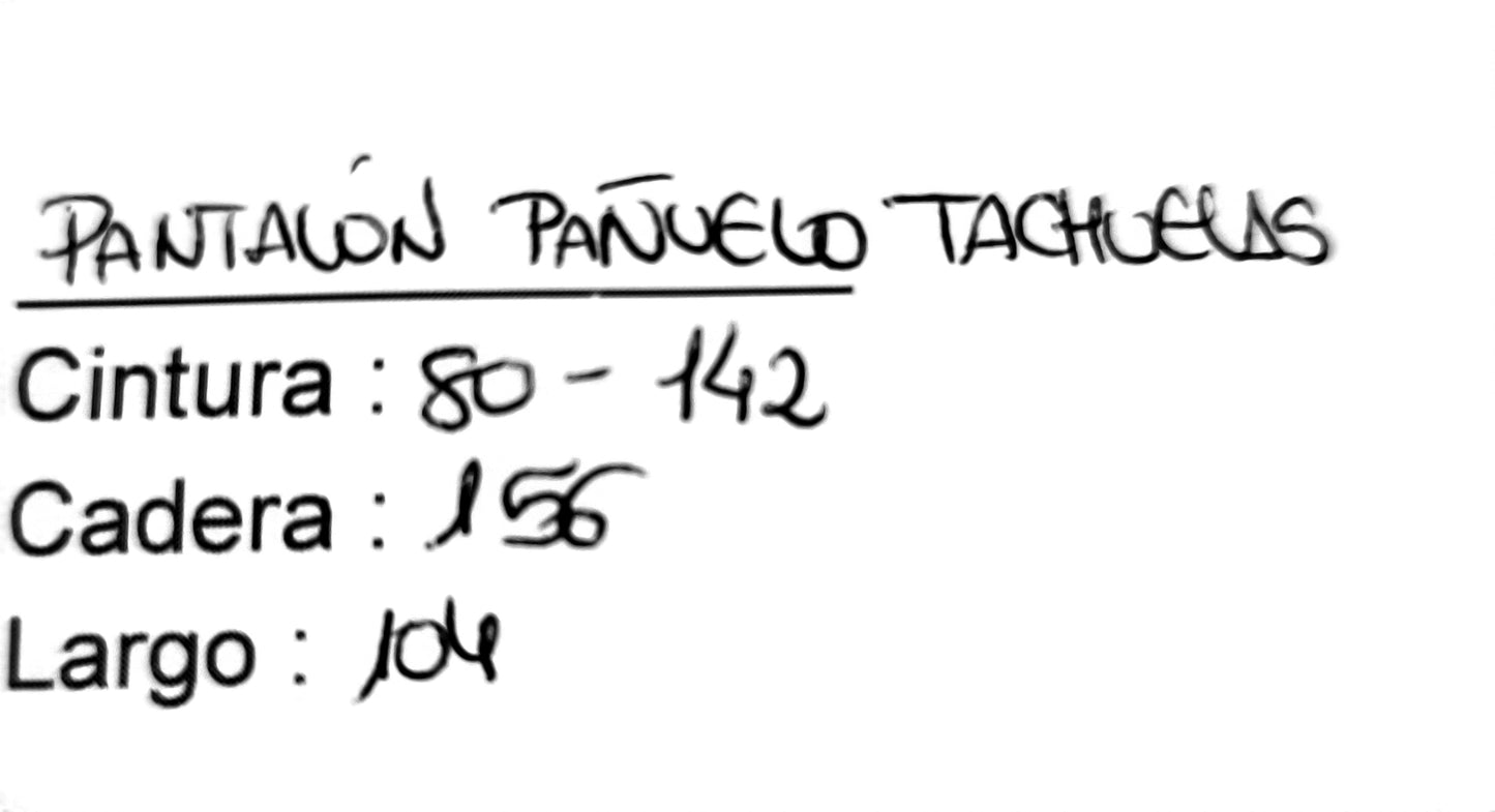 Pantalón pañuelo tachuelas