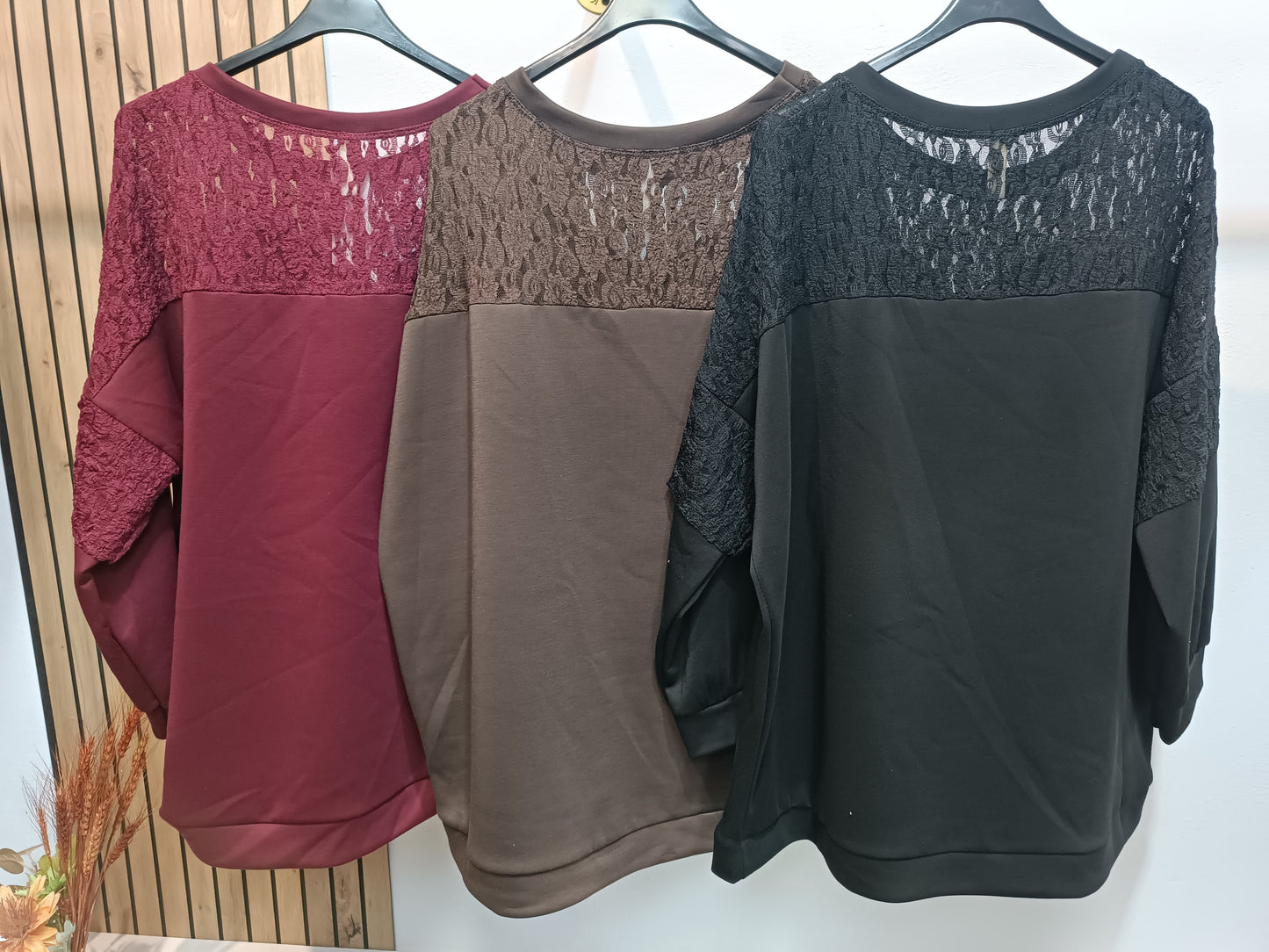 Sudadera Encaje