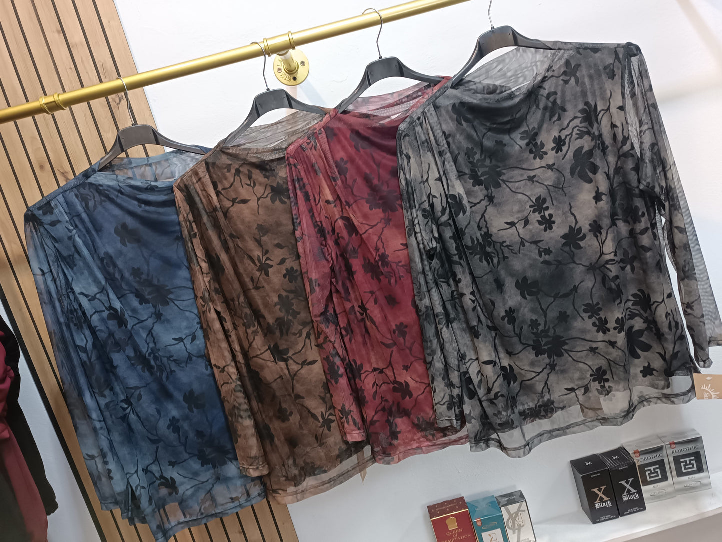 Blusa tul estampada