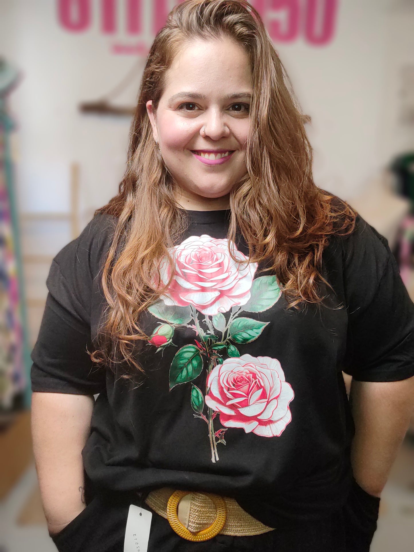 Camiseta Rosas