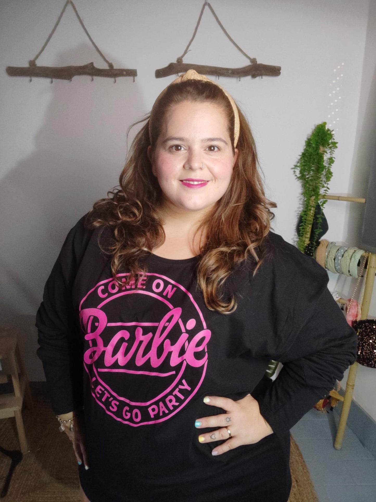 Camiseta 5XL manga larga barbie