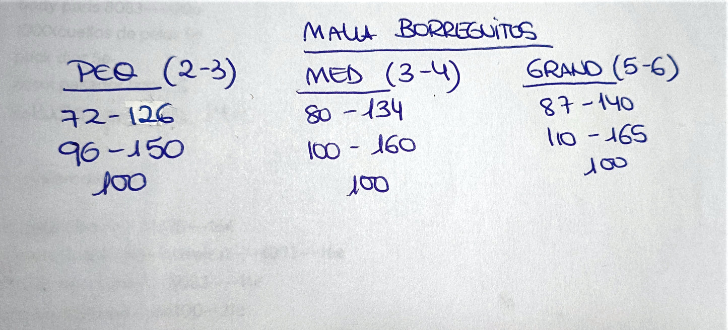 Malla BORREGUITOS