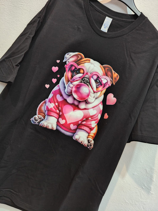 Camiseta Bulldog  pink