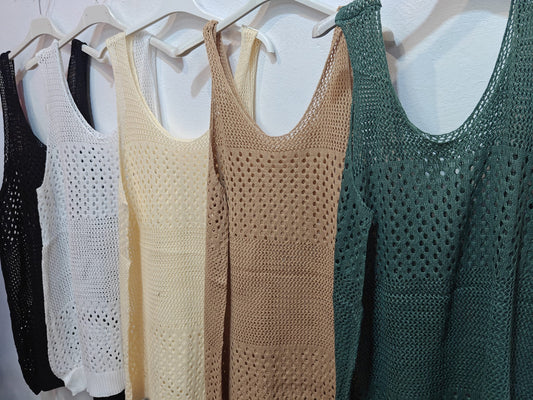 Jersey-vestido hilo