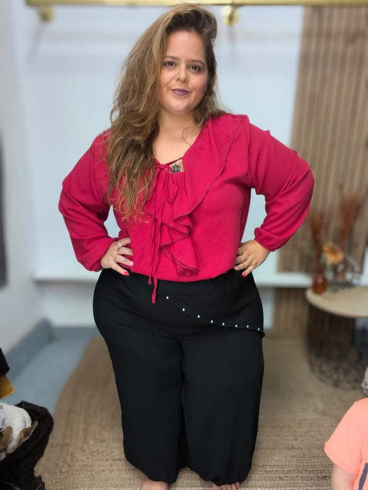 Pantalón pañuelo tachuelas