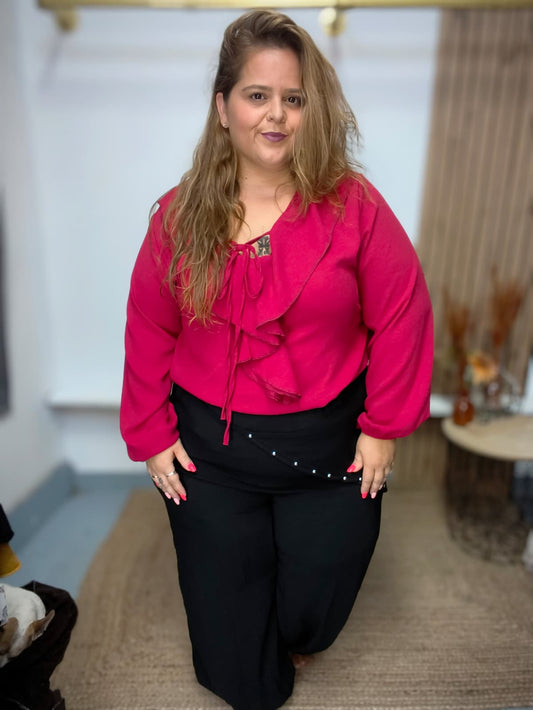 Pantalón pañuelo tachuelas