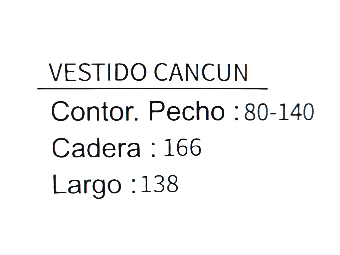 Vestido cancun