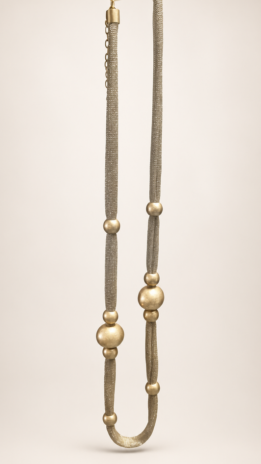 Collar Dorado bolas