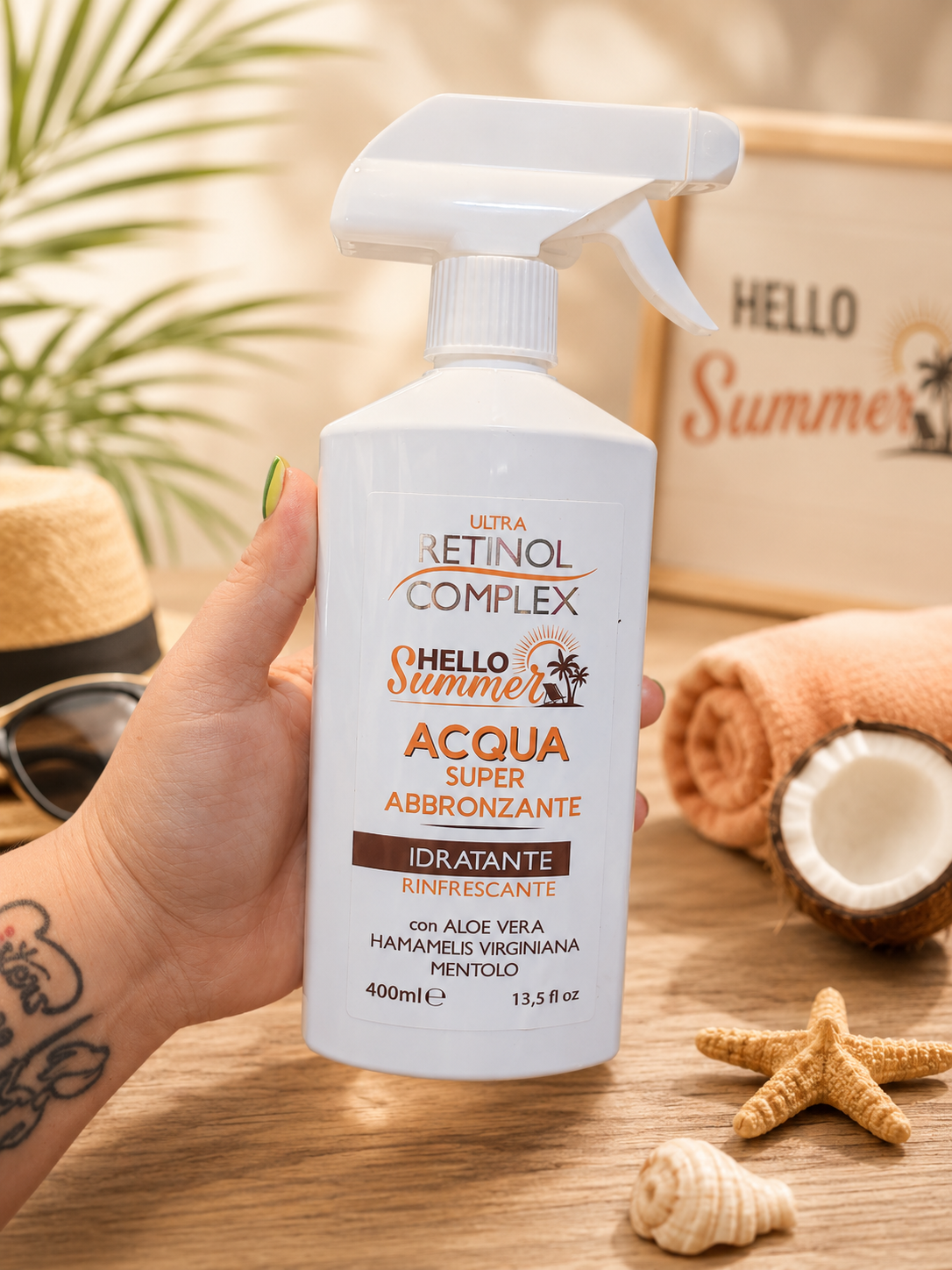 Agua bronceadora