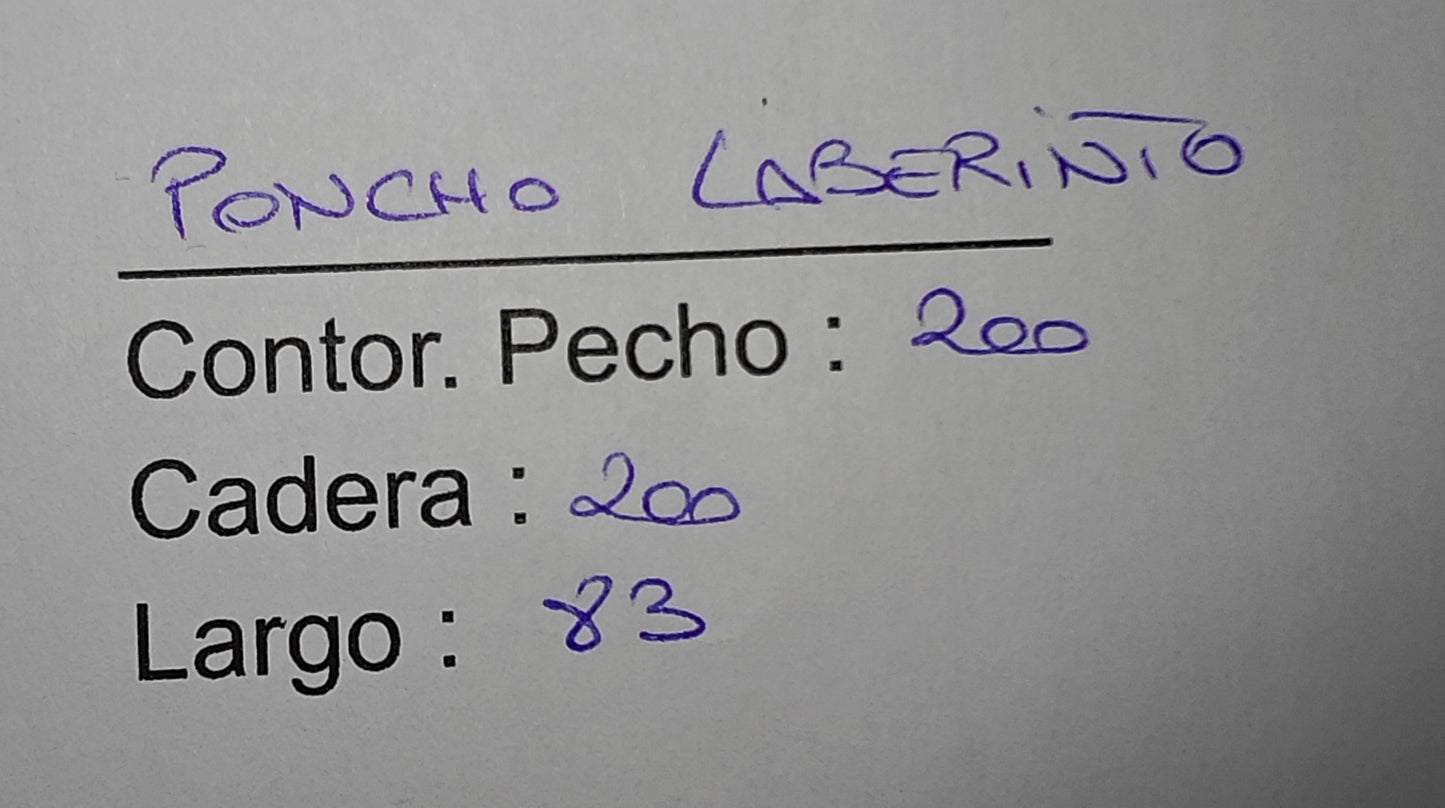 Poncho laberinto