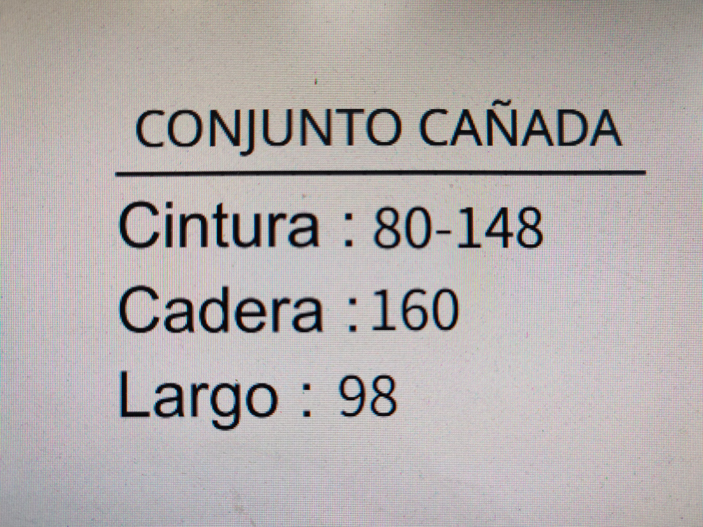 Conjunto cañada
