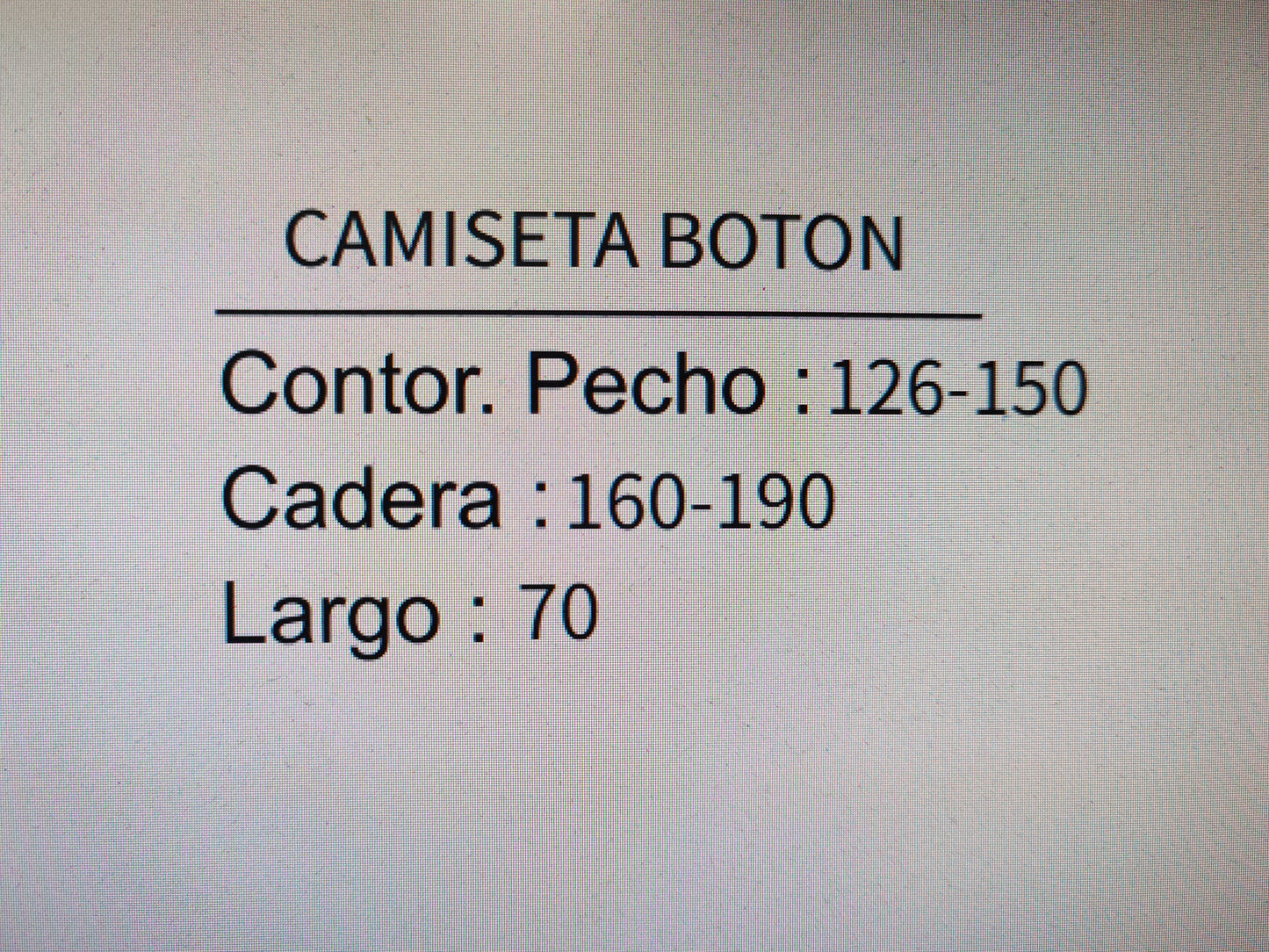 Camiseta boton