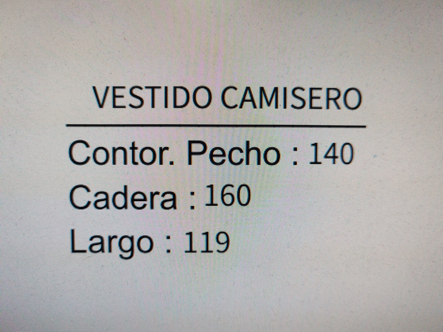 Vestido camisero
