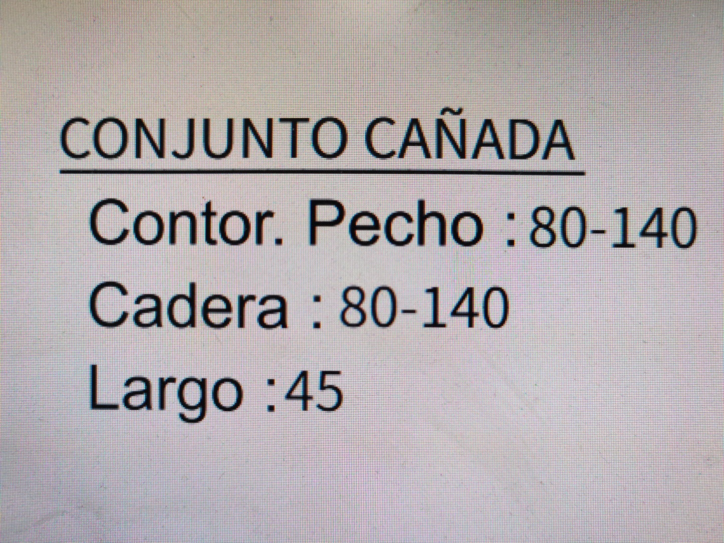 Conjunto cañada