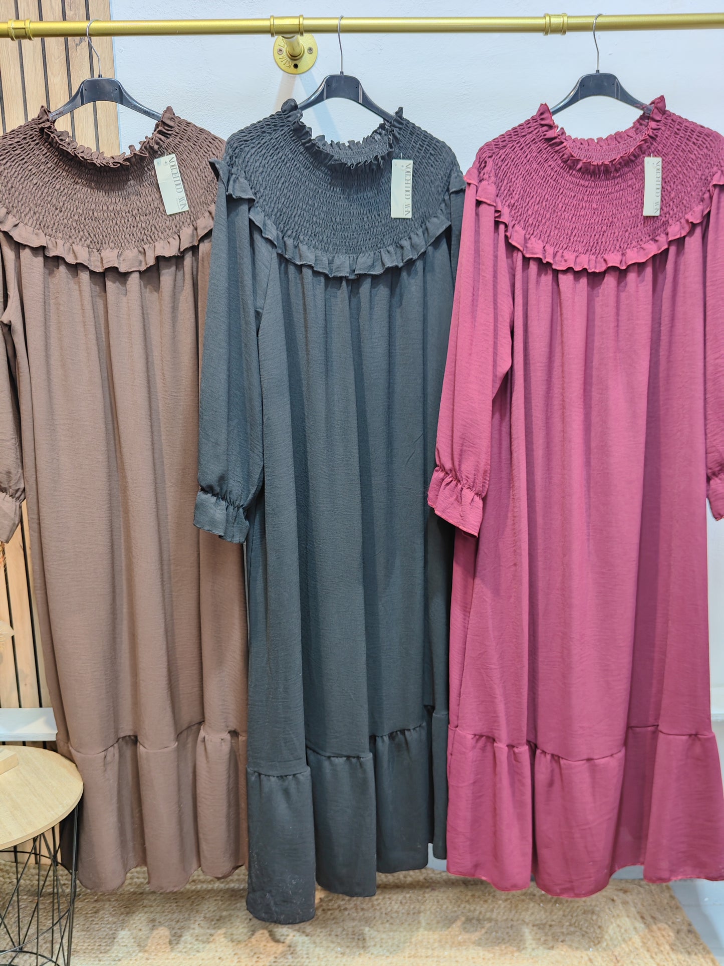 Vestido cuello babero