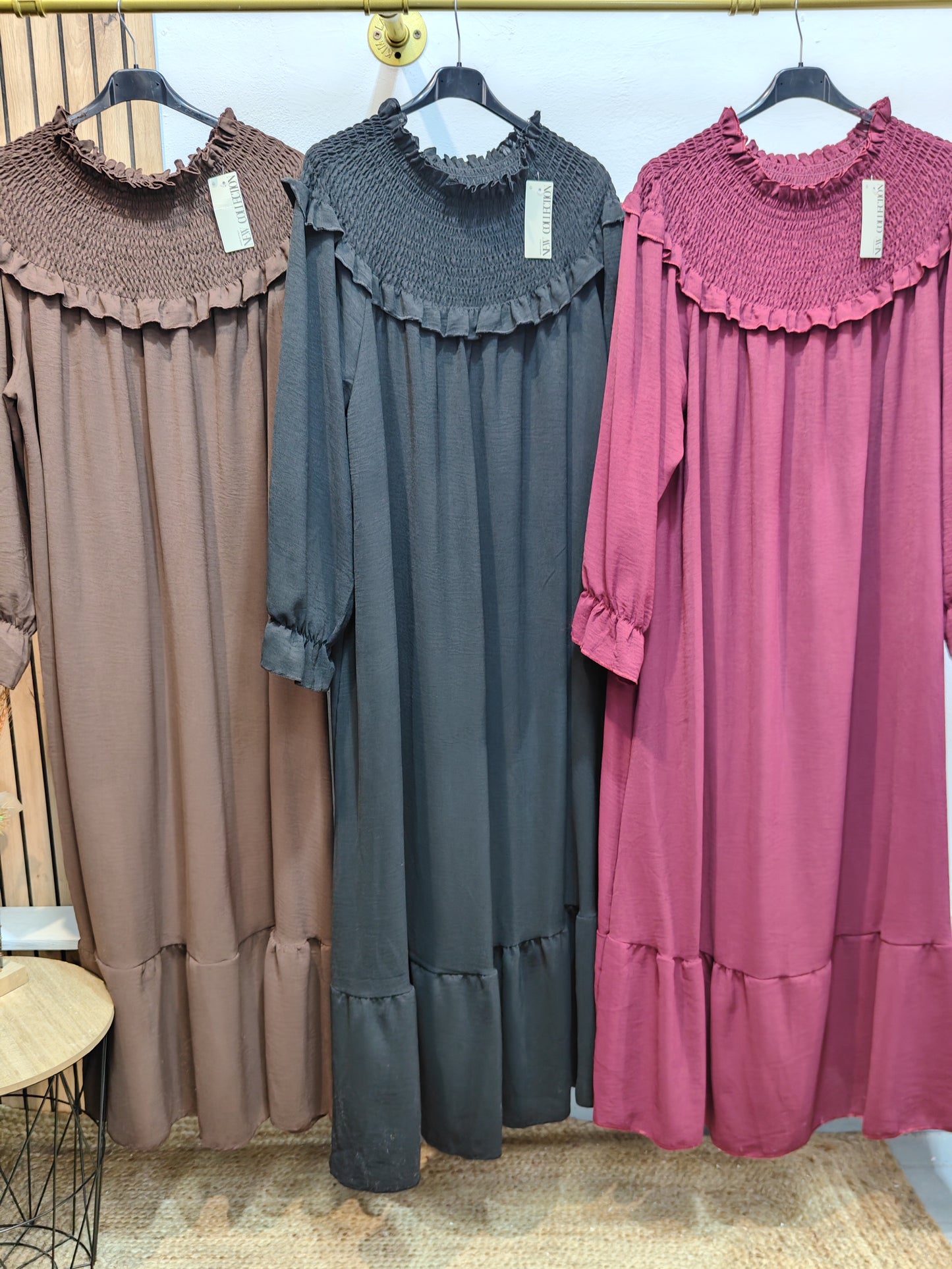 Vestido cuello babero