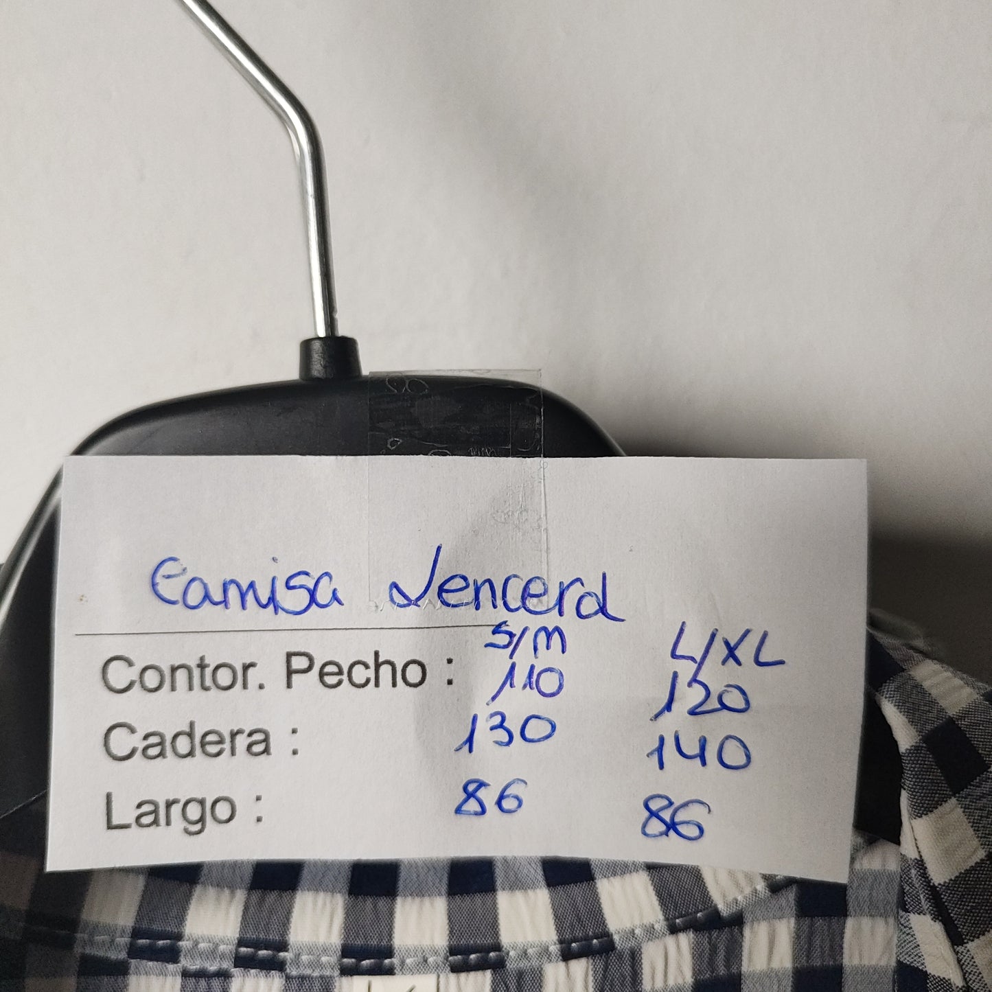 Camisa cuadros Lencera