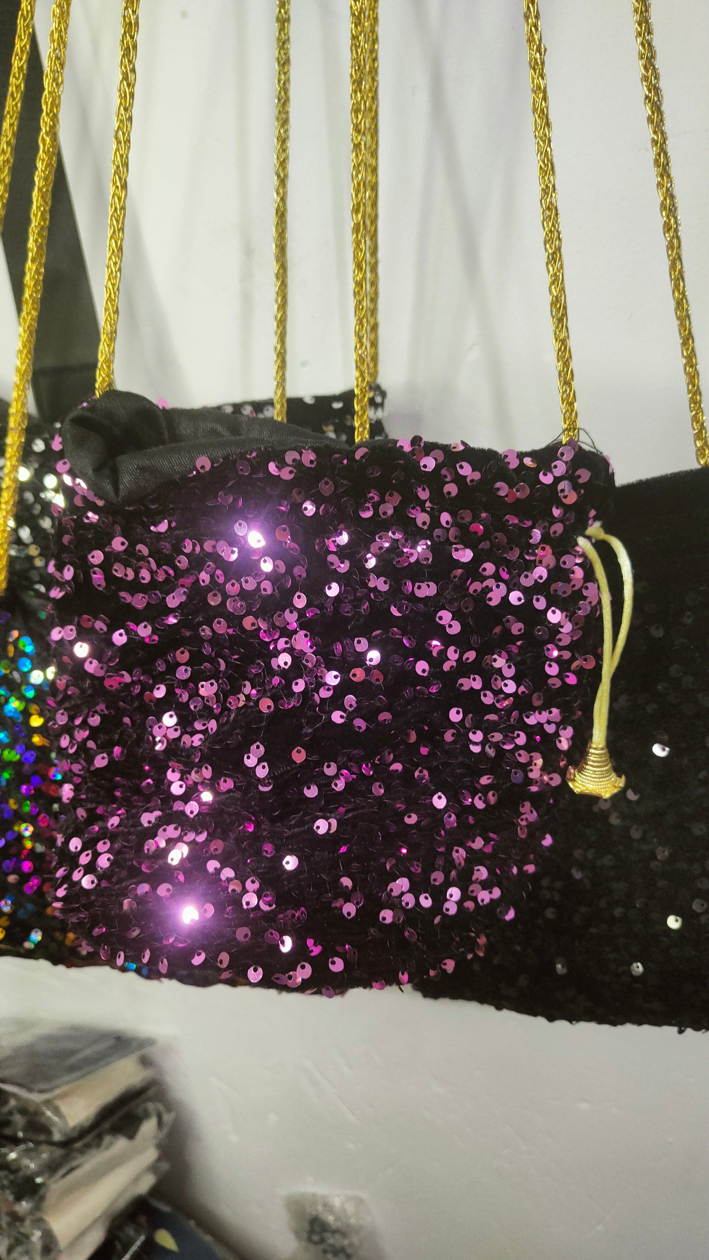 Bolso - bombonera lentejuelas